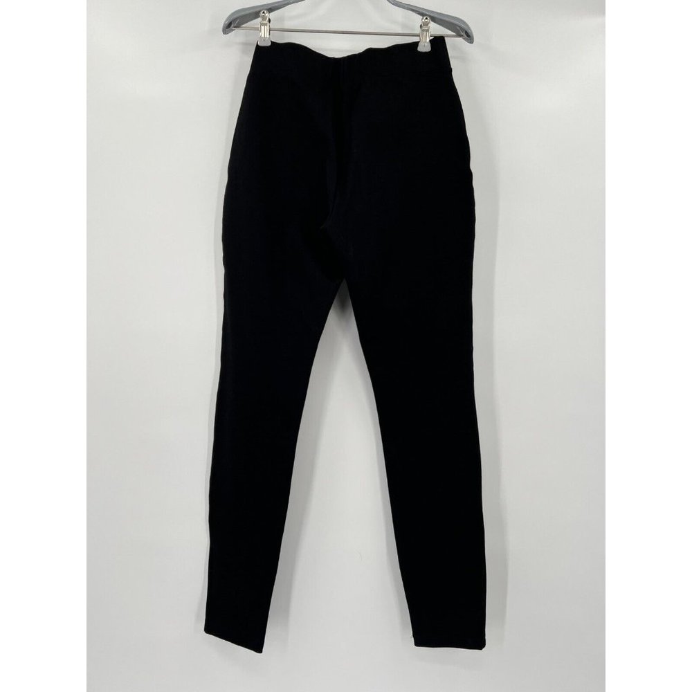 Quince Women's Black Ultra-Stretch Ponte Pants Skinny Leg sz S Petite 24" Career - Picture 7 of 8